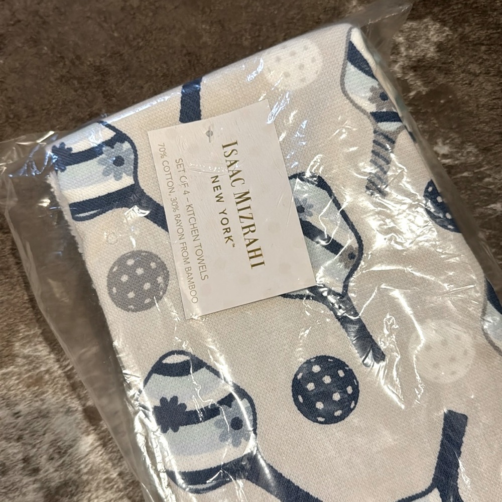 Isaac Mizrahi pickle ball dish towels